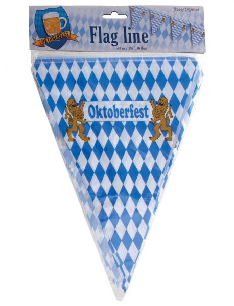 Oktoberfest Girlande 5m 10 Wimpel