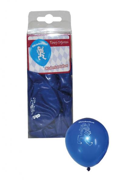 12 Oktoberfest Luftballons Blau 30cm