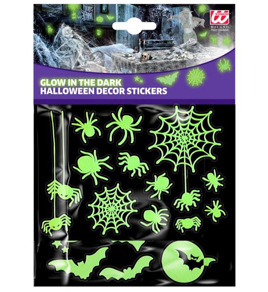 Leuchtende Glow in the Dark Halloween Deko Tiere 21x15cm