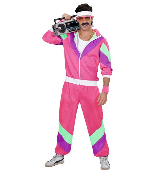 80er Jahre Trainingsanzug Pink Unisex 