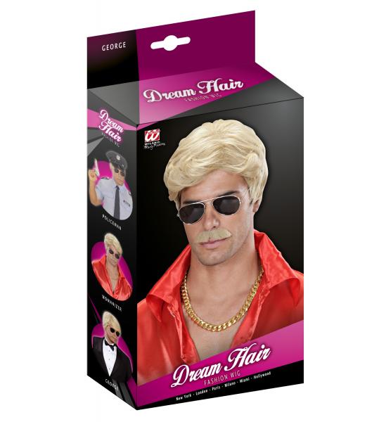 Perücke & Bart Dream Hair Playboy in Box Blond