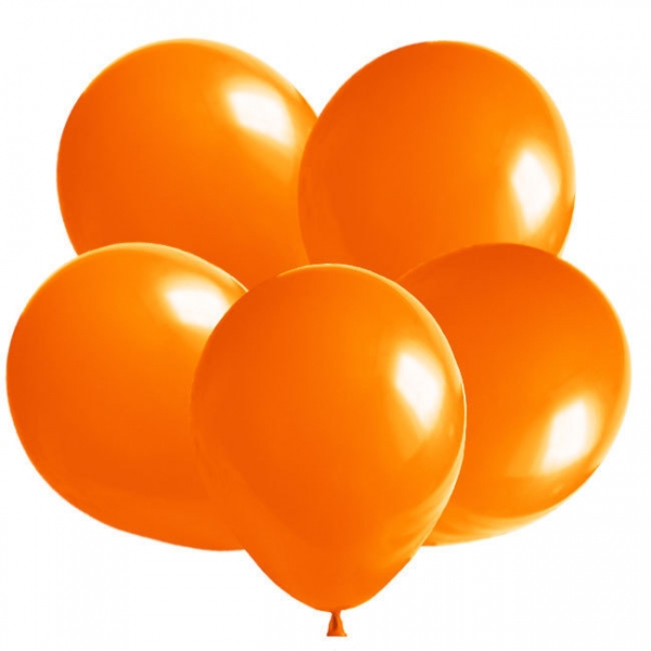 100 Luftballons - Latexballons - Orange - Ø 30 cm