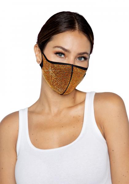 Leg Avenue Strassstein Gesichts Maske M1019 Gold