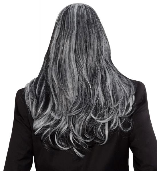 Perücke Dream Hair Vampir in Grau/Schwarz lang