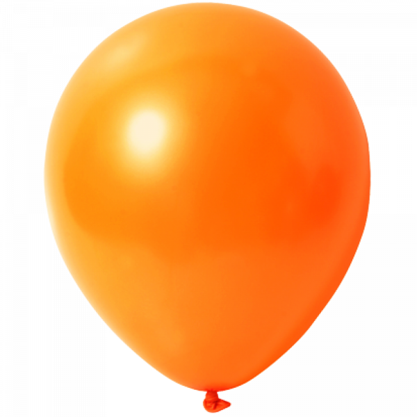 Luftballons Orange Metallic Ø 30 cm - 10 Stück