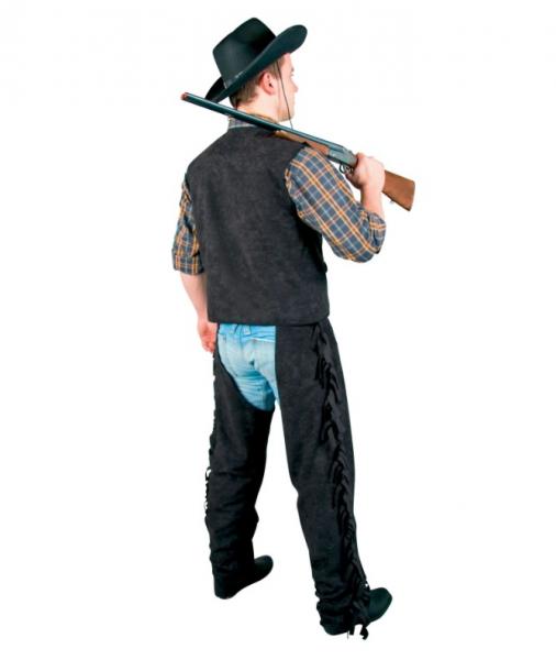 Cowboy Western Gilet Weste für Männer in Schwarz