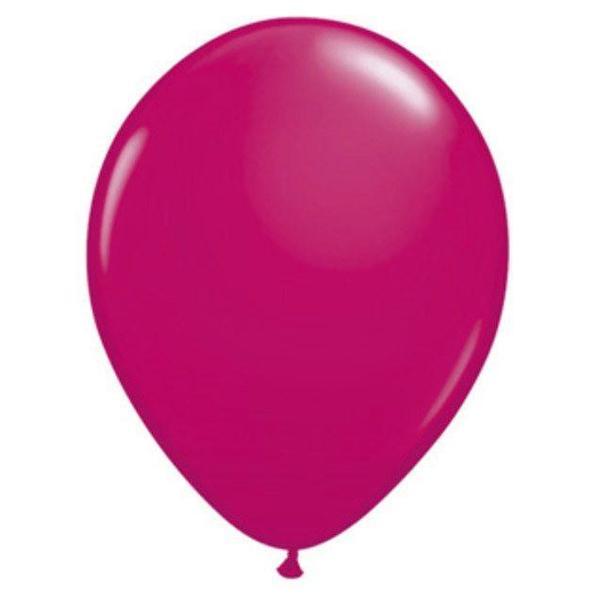 Latex Luftballons Neon Magenta Rundballons 30 cm, 100 Stück