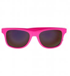 Neonpinke 80er Brille mit Revo Gläsern