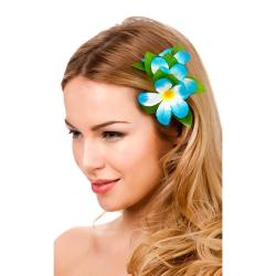 Hawai Blüte Haarschmuck Haarclip in Sky Blau