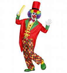 Super Clown mit Frack, Weste, Fliege, Hose, Hut