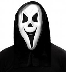 Scream Maske mit Kapuze und nicht sichtbaren Augen